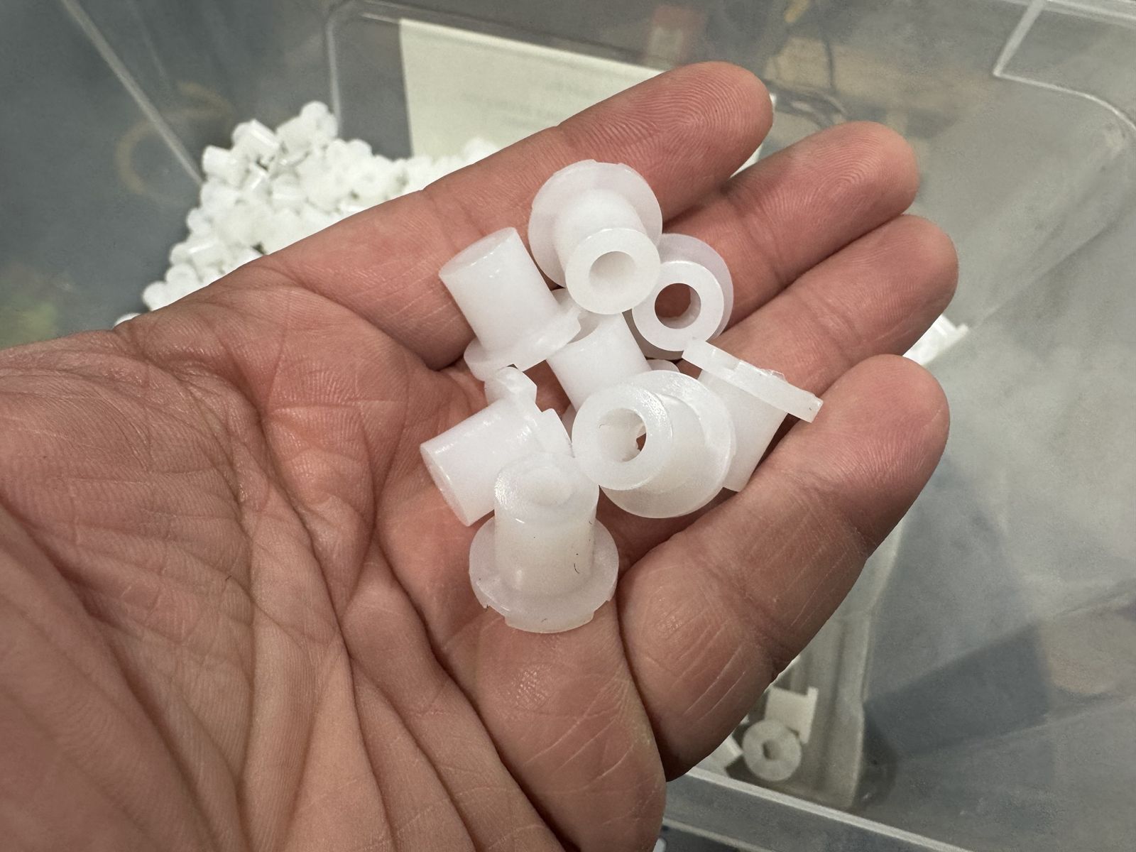 Molded plastic bushings